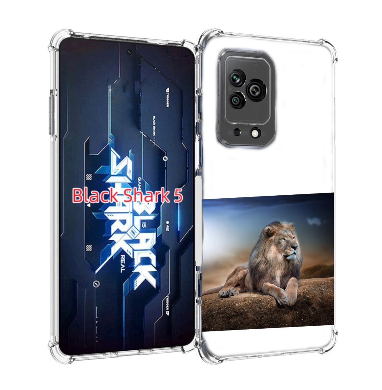 

Чехол MyPads Лев-наблюдает для Xiaomi Black Shark 5, Прозрачный, Tocco