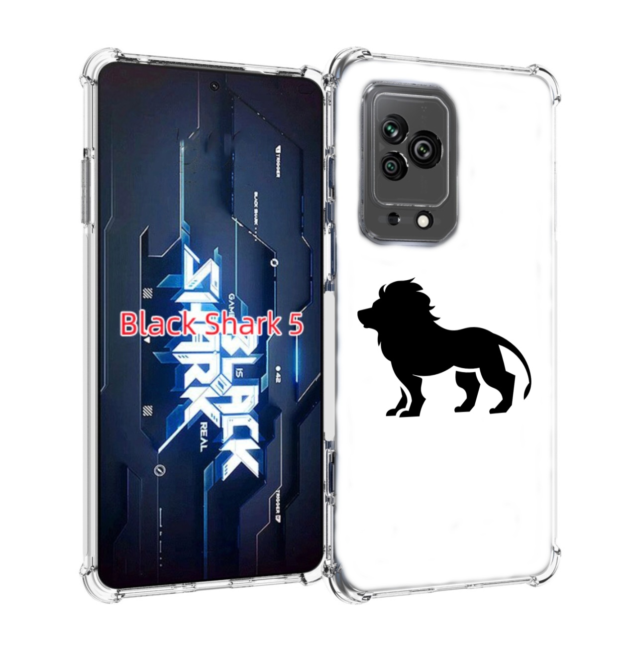 

Чехол MyPads Лев для Xiaomi Black Shark 5, Прозрачный, Tocco