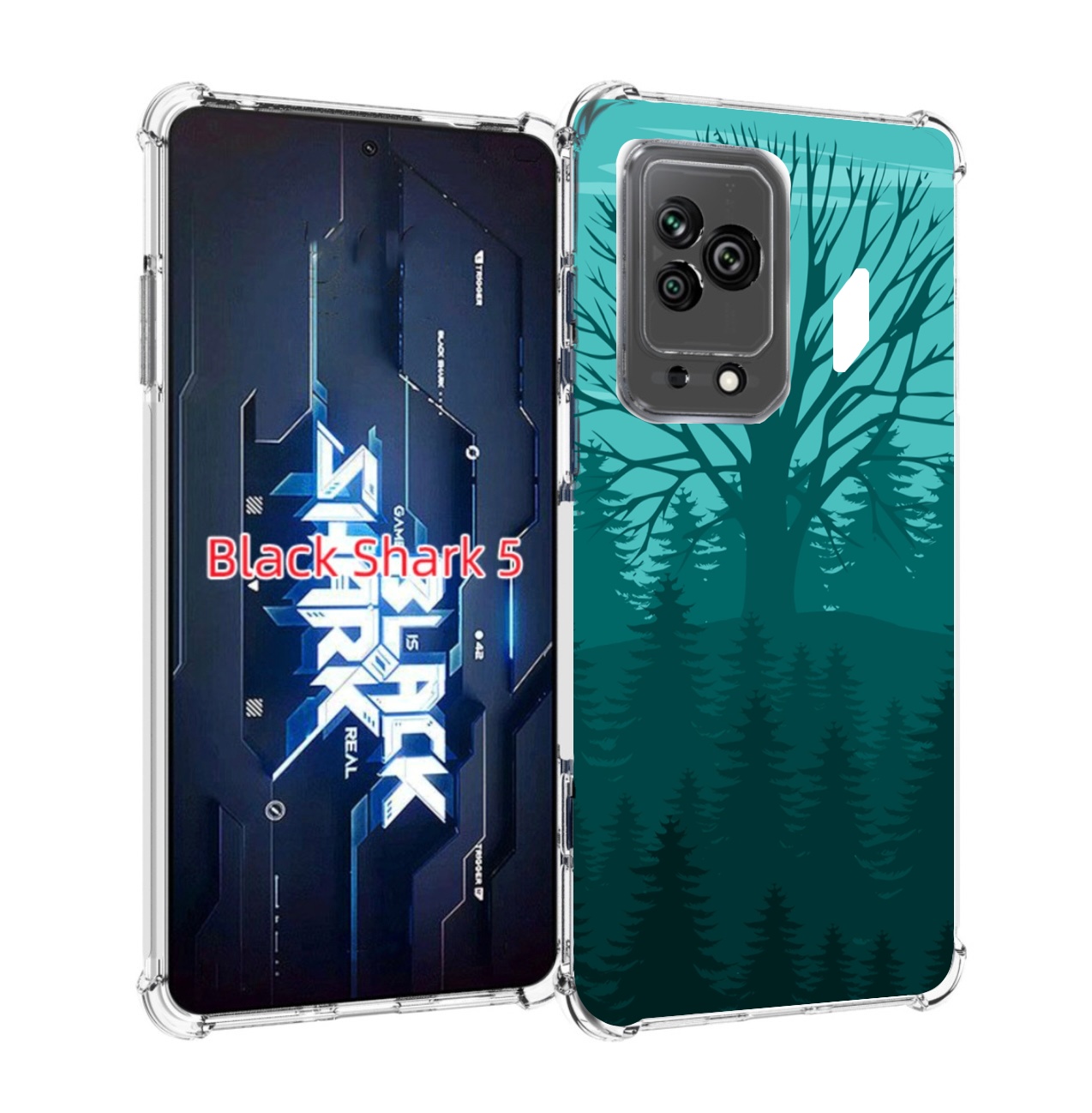

Чехол MyPads Лес для Xiaomi Black Shark 5, Прозрачный, Tocco