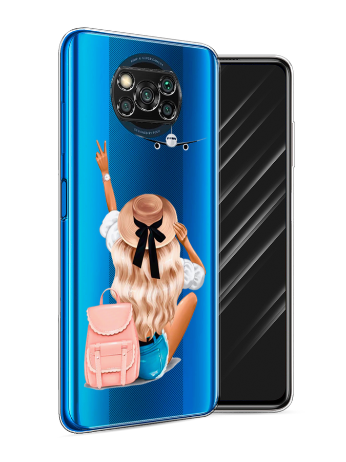

Чехол Awog на Poco X3/X3 Pro "Автостопом самолетом", Разноцветный, 310650-7