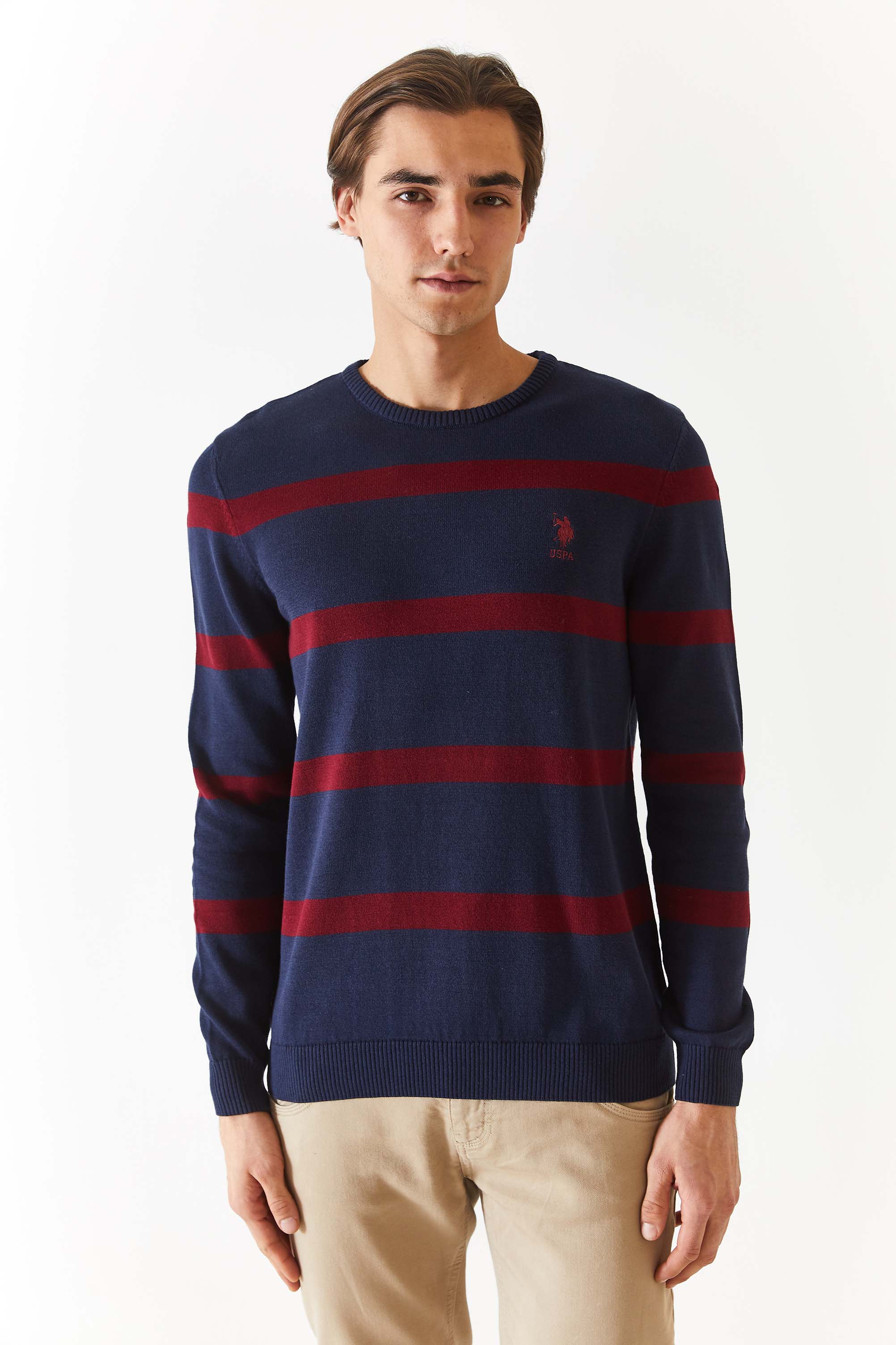 

Джемпер мужской U.S. POLO Assn. G081GL0TK0NOMA синий S, G081GL0TK0NOMA