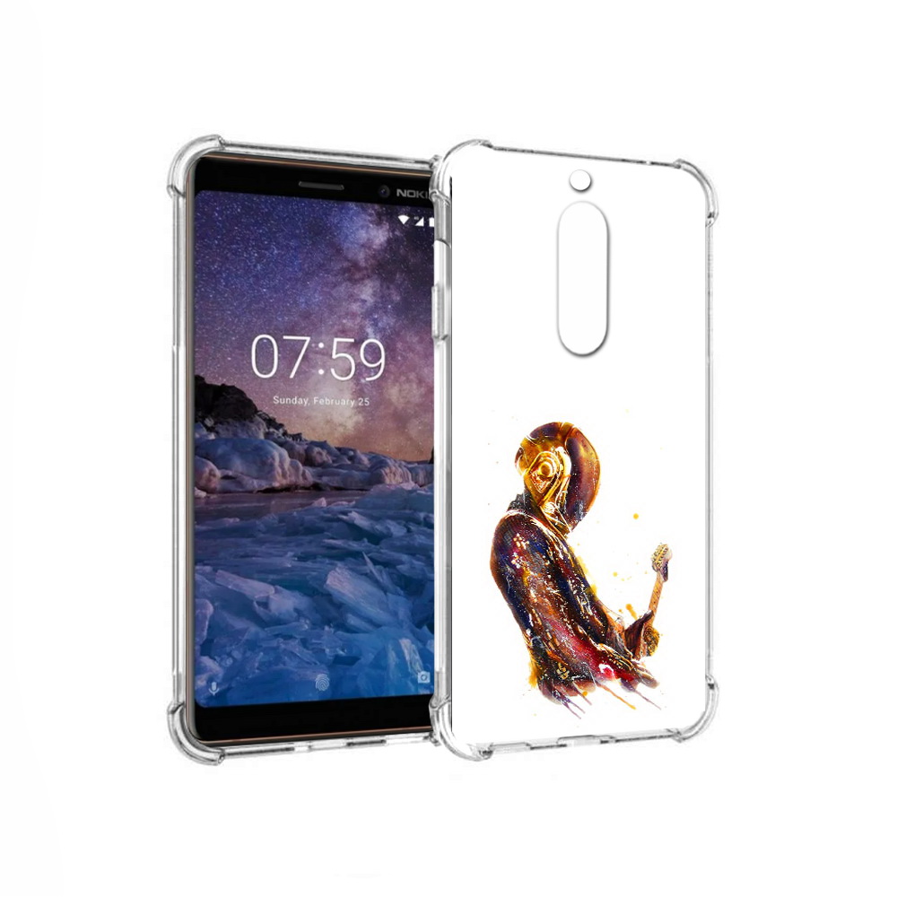 

Чехол MyPads Tocco для Nokia 7 космо-музыкант (PT95887.123.393), Прозрачный, Tocco