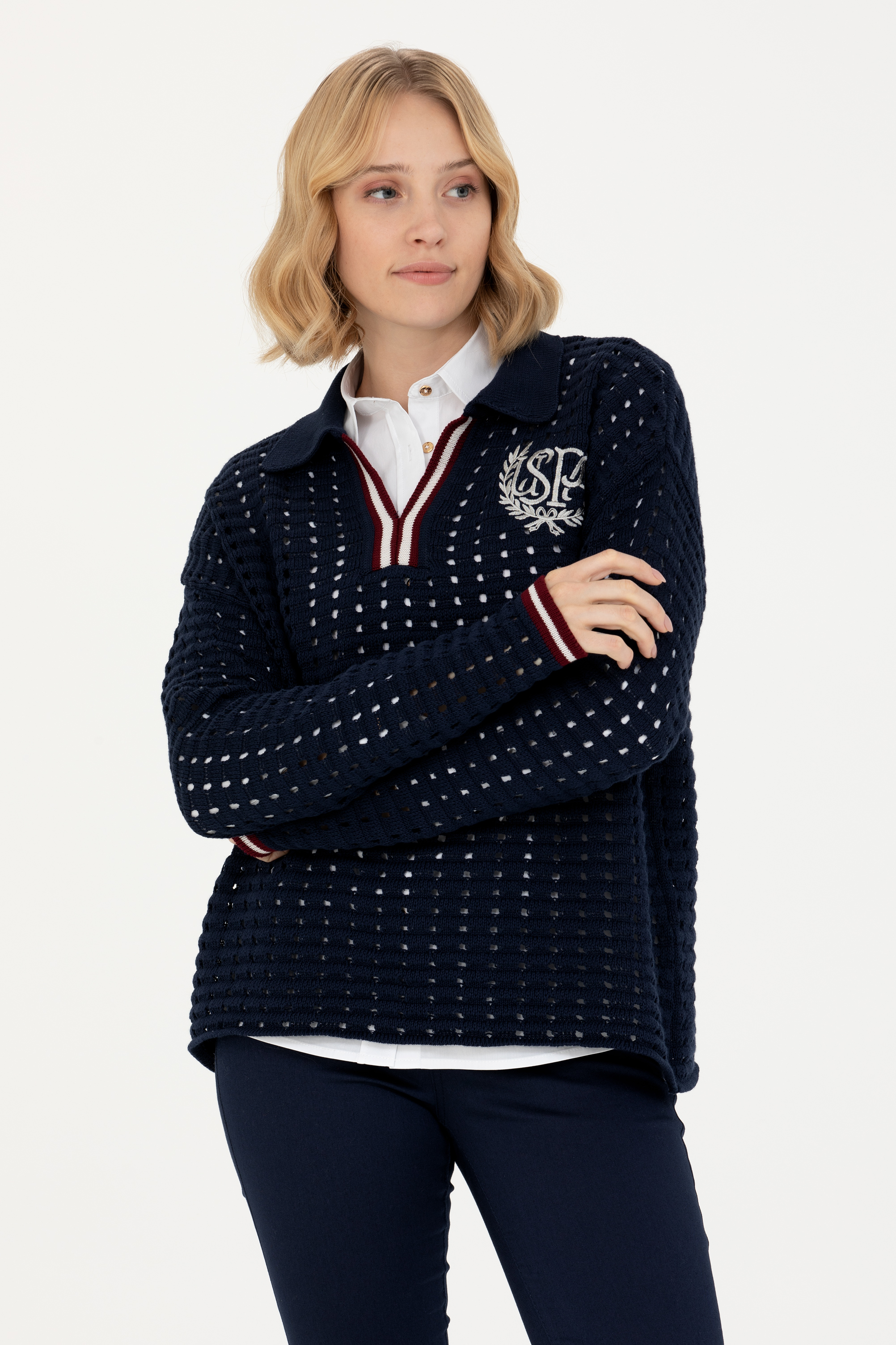 

Пуловер женский U.S. POLO Assn. G082SZ0TK0KABLE синий XL, G082SZ0TK0KABLE