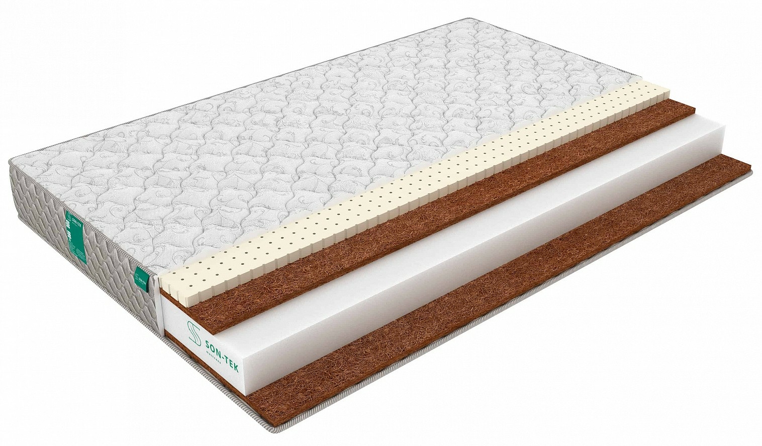 

Матрас Sleeptek Mono Latex DuoStrong 14 150х215, Бежевый;белый;серый;серебристый, Mono Latex DuoStrong 14