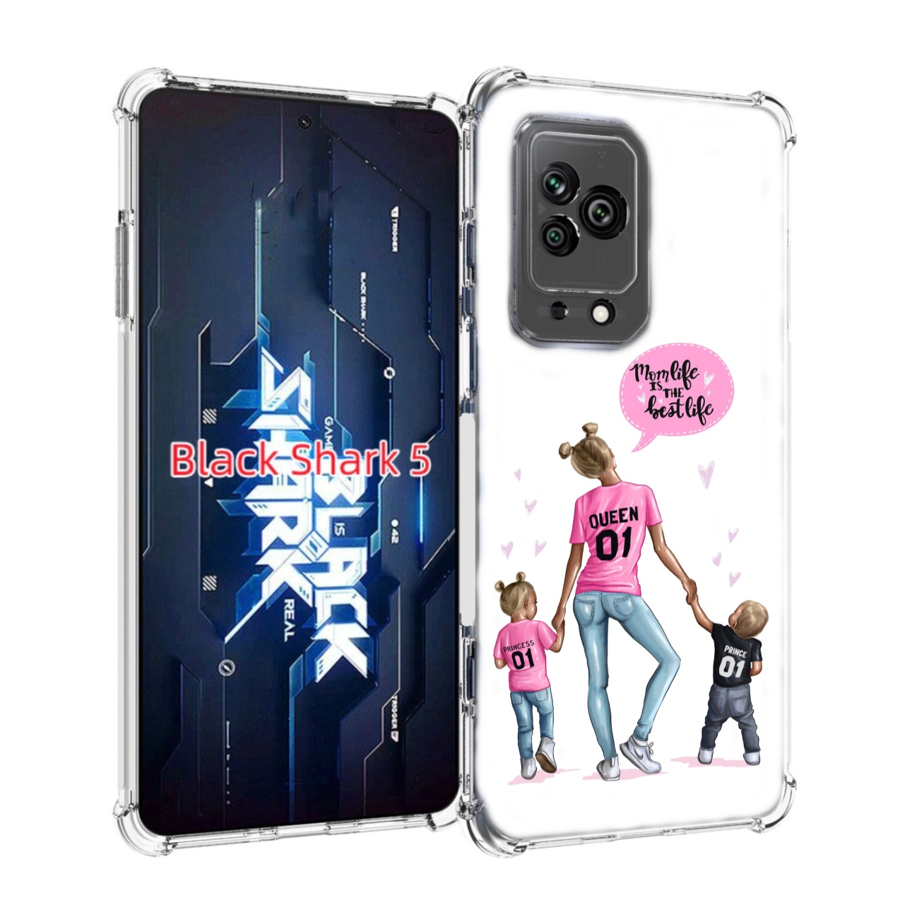 

Чехол MyPads Мама-королева женский для Xiaomi Black Shark 5, Прозрачный, Tocco