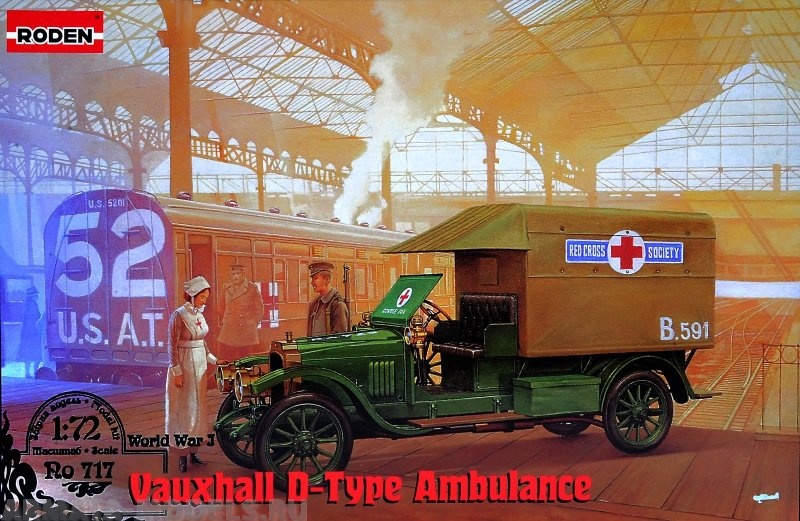 

Rod717 Британский санитарный автомобиль Vauxhall D-type