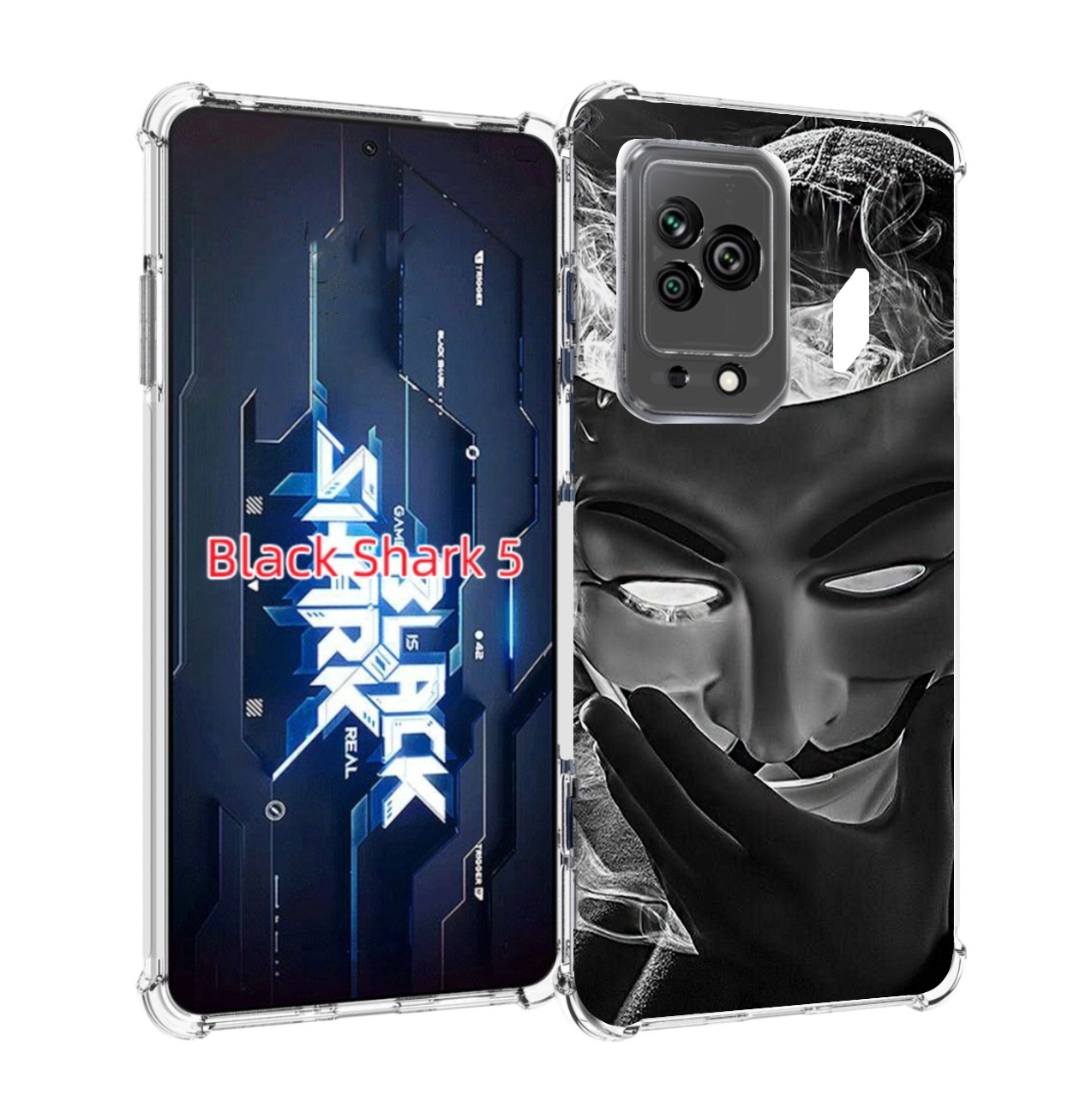 

Чехол MyPads Маска для Xiaomi Black Shark 5, Прозрачный, Tocco