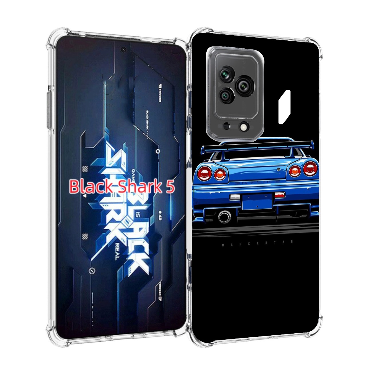 

Чехол MyPads Машина-синяя мужской для Xiaomi Black Shark 5, Прозрачный, Tocco
