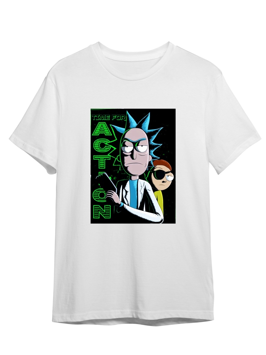 фото Футболка унисекс сувенирshop рик и морти/rick and morty 11 белая 2xl