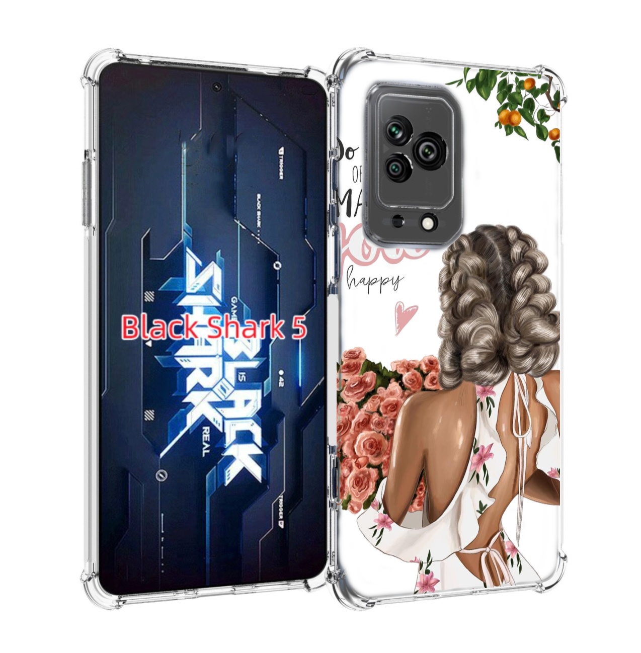 

Чехол MyPads Мелочи-делают-тебя-счастливой для Xiaomi Black Shark 5, Прозрачный, Tocco