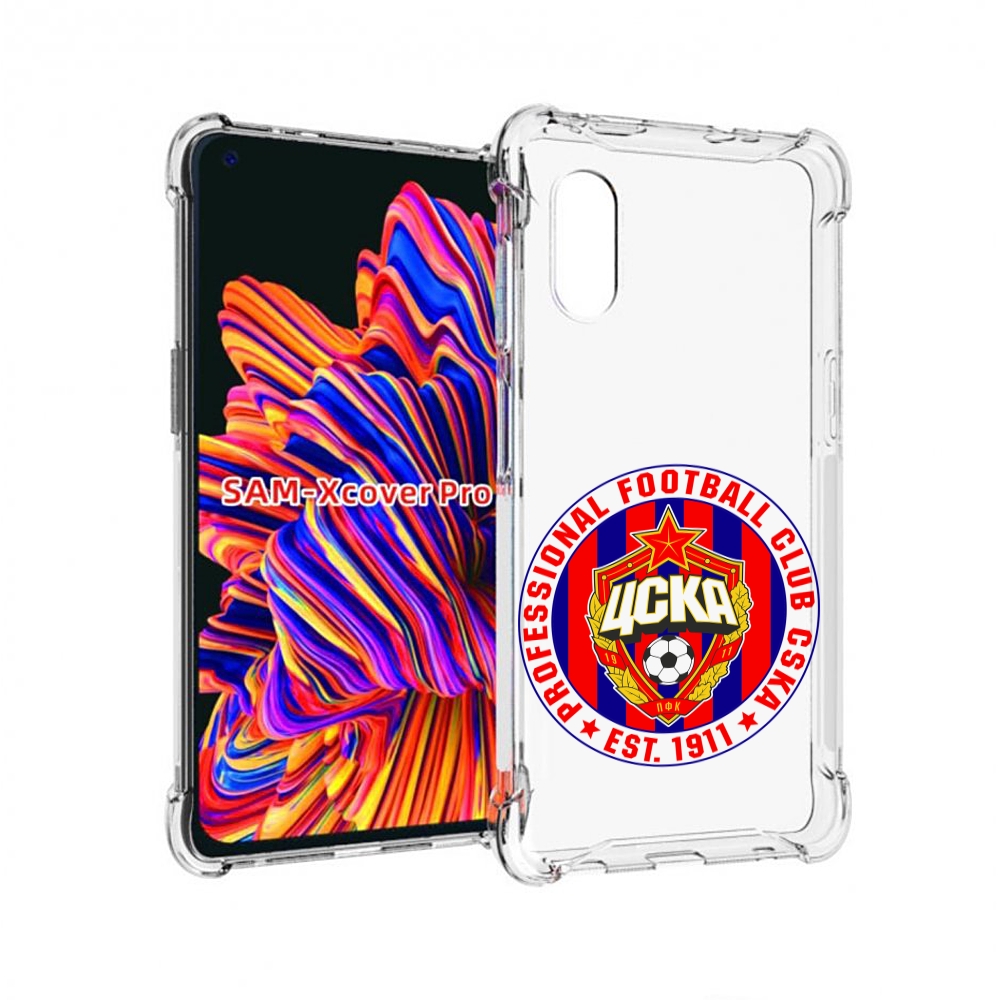 Чехол MyPads ФК ЦСК логотип для Samsung Galaxy Xcover Pro 1