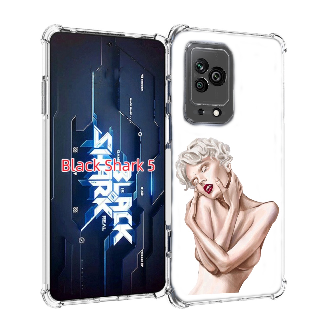 

Чехол MyPads Мигера женский для Xiaomi Black Shark 5, Прозрачный, Tocco