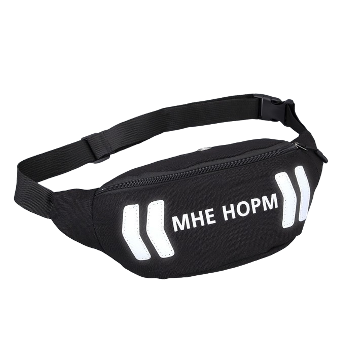 

Поясная сумка унисекс NAZAMOK Trend inscription, чёрный, серый, Trend inscription