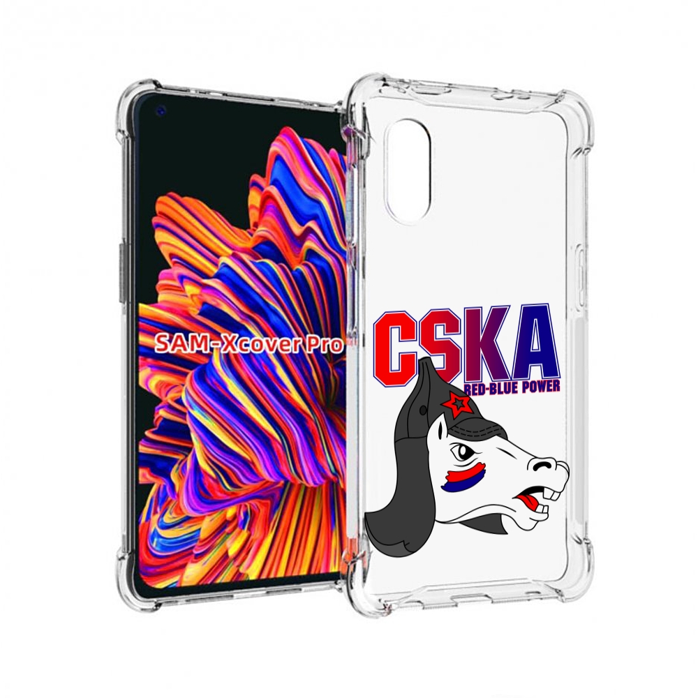 

Чехол MyPads ФК ЦСК лошадка россия для Samsung Galaxy Xcover Pro 1, Прозрачный, Tocco
