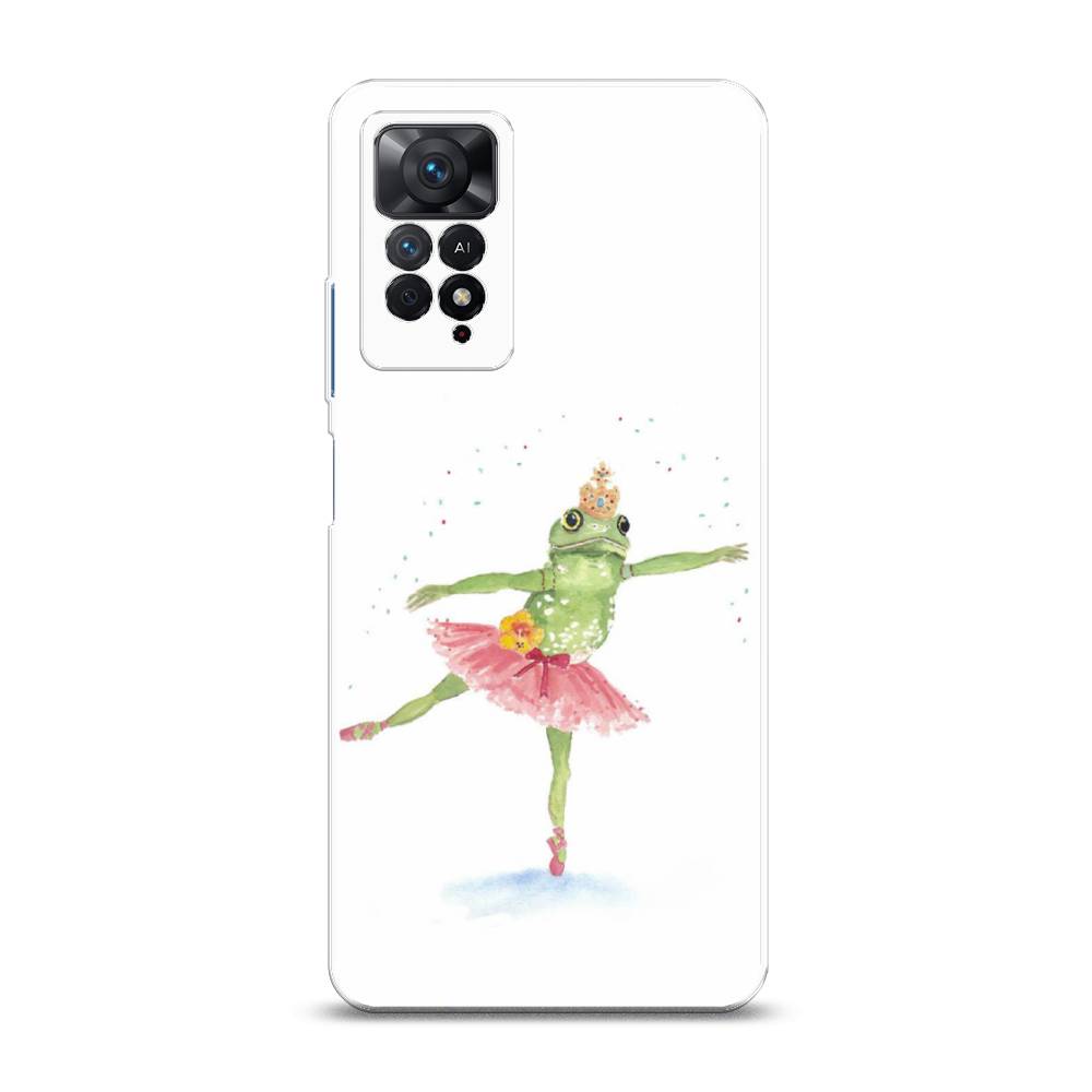 

Чехол на Xiaomi Redmi Note 11 Pro/11 Pro 5G/11E Pro "Лягушка-балерина", Зеленый, 314750-4