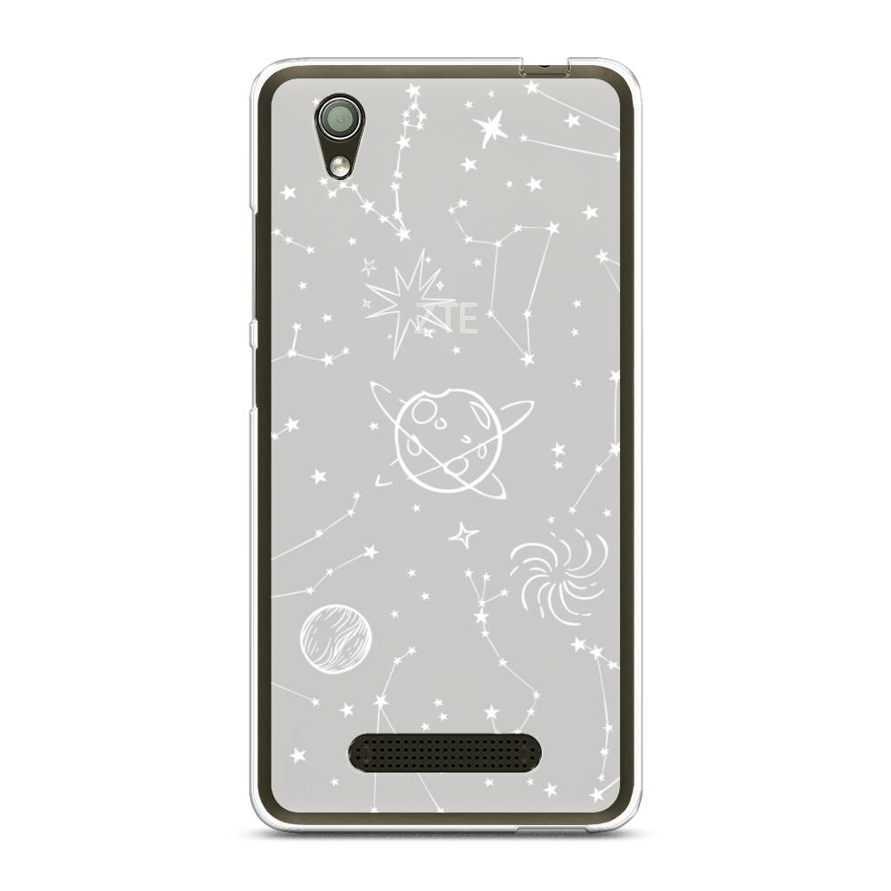 

Чехол на ZTE Blade X3 "Планеты в космосе", Белый, 130650-2