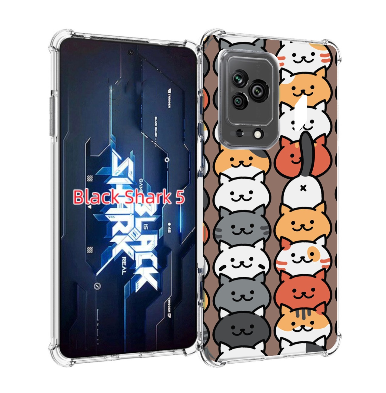 

Чехол MyPads Найди-кота для Xiaomi Black Shark 5, Прозрачный, Tocco