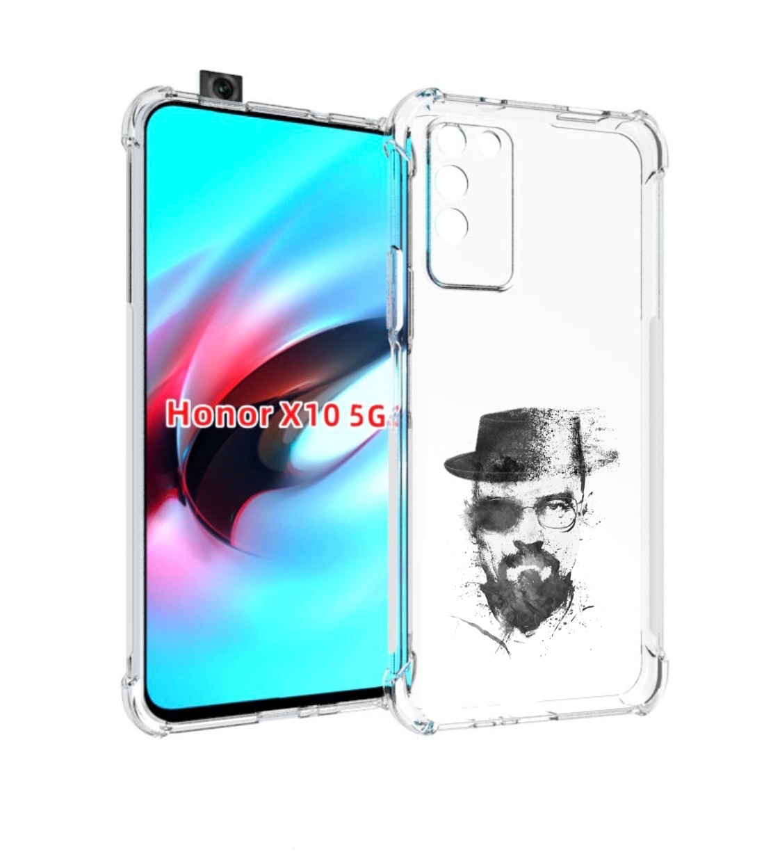 

Чехол MyPads загадочный человек для Honor X10, Прозрачный, Tocco