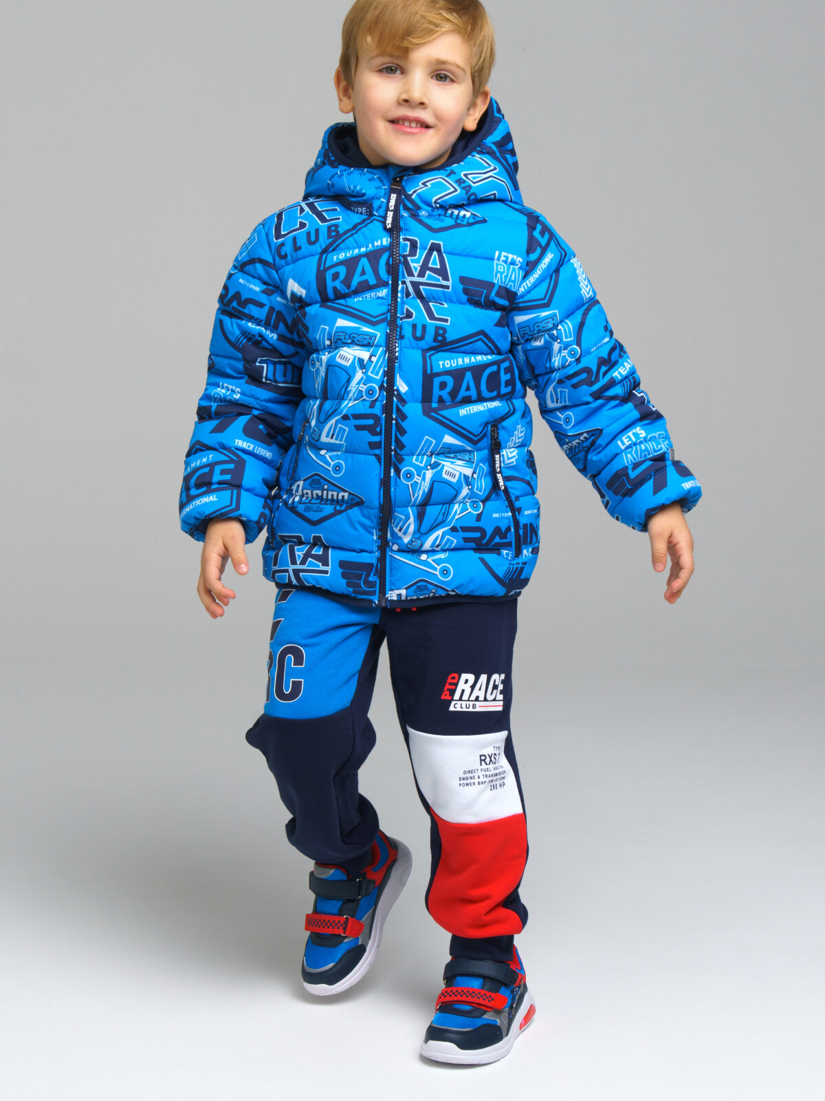

Куртка детская PlayToday Kids 12312003, черный, синий, 98, Голубой, 12312003