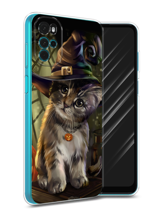 

Чехол Awog на Motorola Moto G22 "Кот на Хэллоуин", Разноцветный, 243150-2