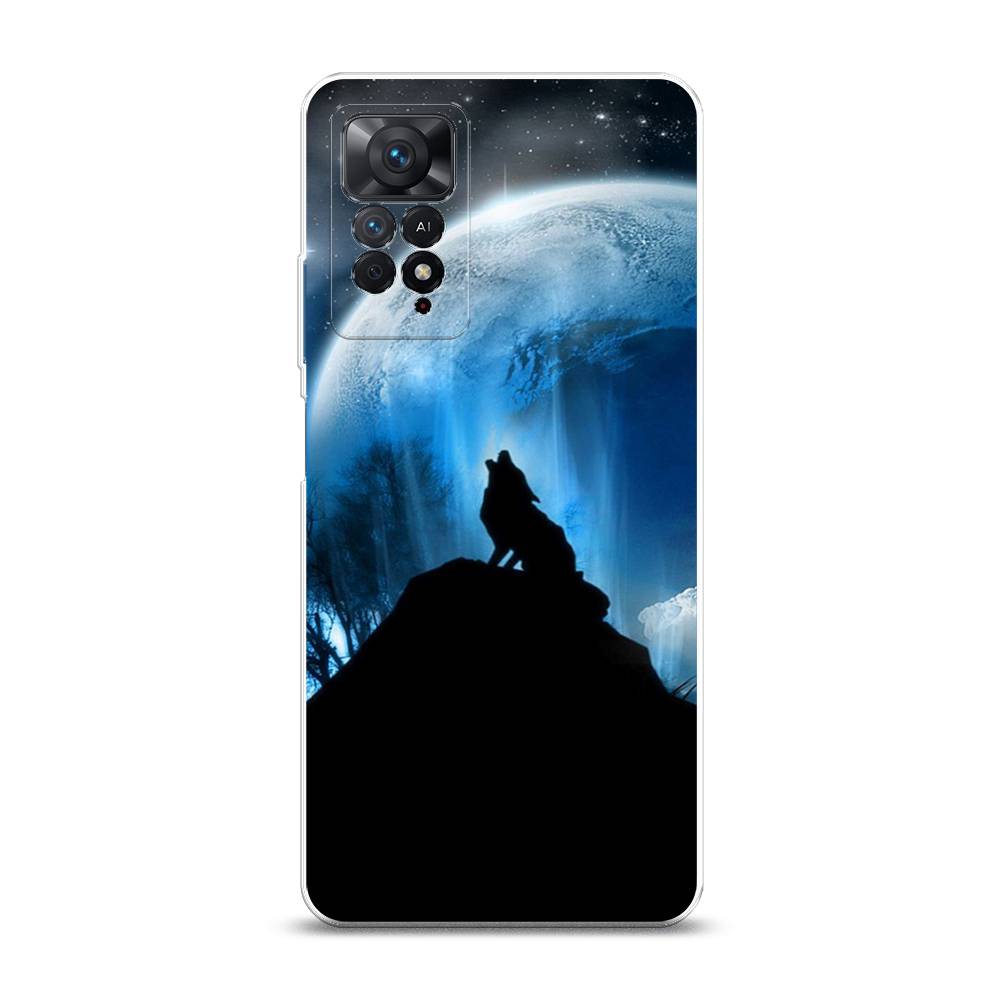 

Чехол на Xiaomi Redmi Note 11 Pro/11 Pro 5G/11E Pro "Волк 2", Синий;черный;белый, 314750-1