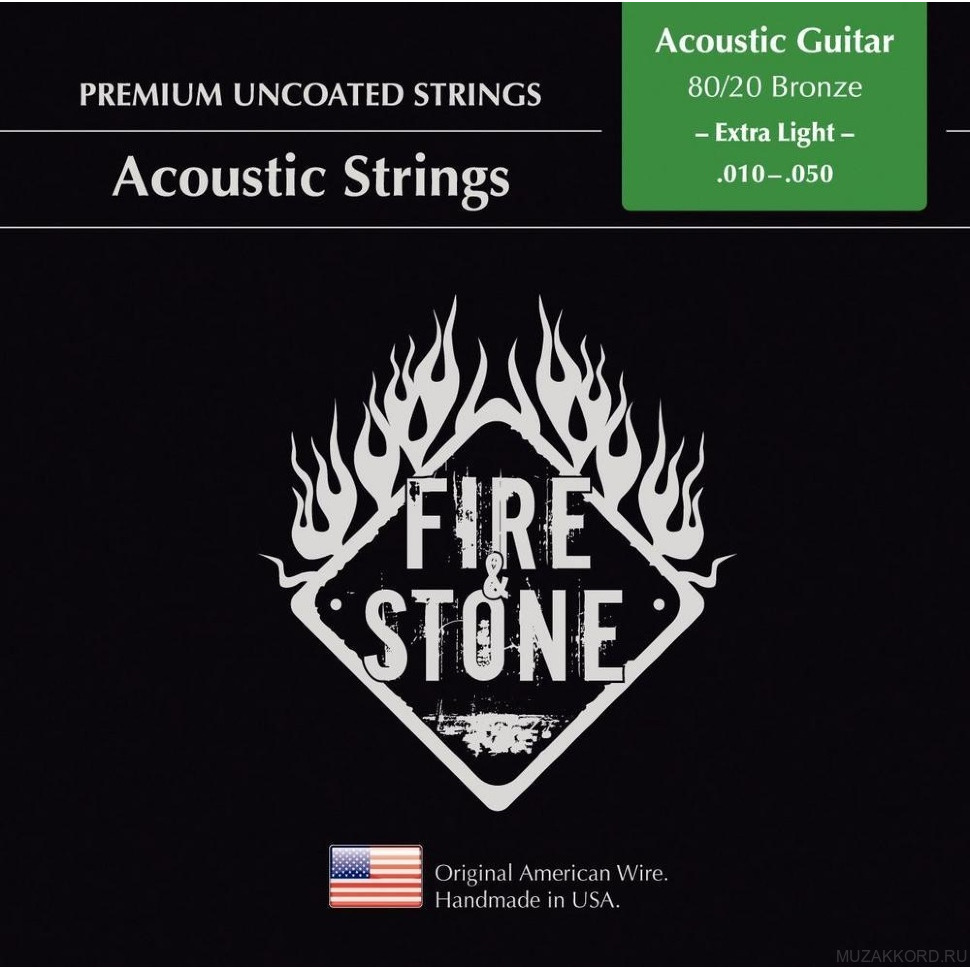 

Струны для акустической гитары FIRE&STONE Phosphor Bronze Extra Light 10-50, Phosphor Bronze Extra Light 10-50