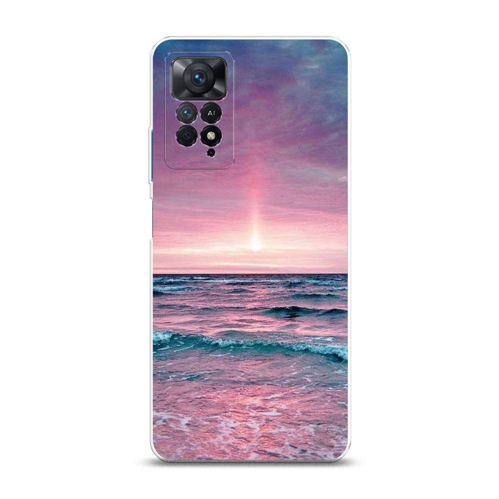 

Чехол на Xiaomi Redmi Note 11 Pro/11 Pro 5G/11E Pro "Восход 3", Розовый;голубой, 314750-2