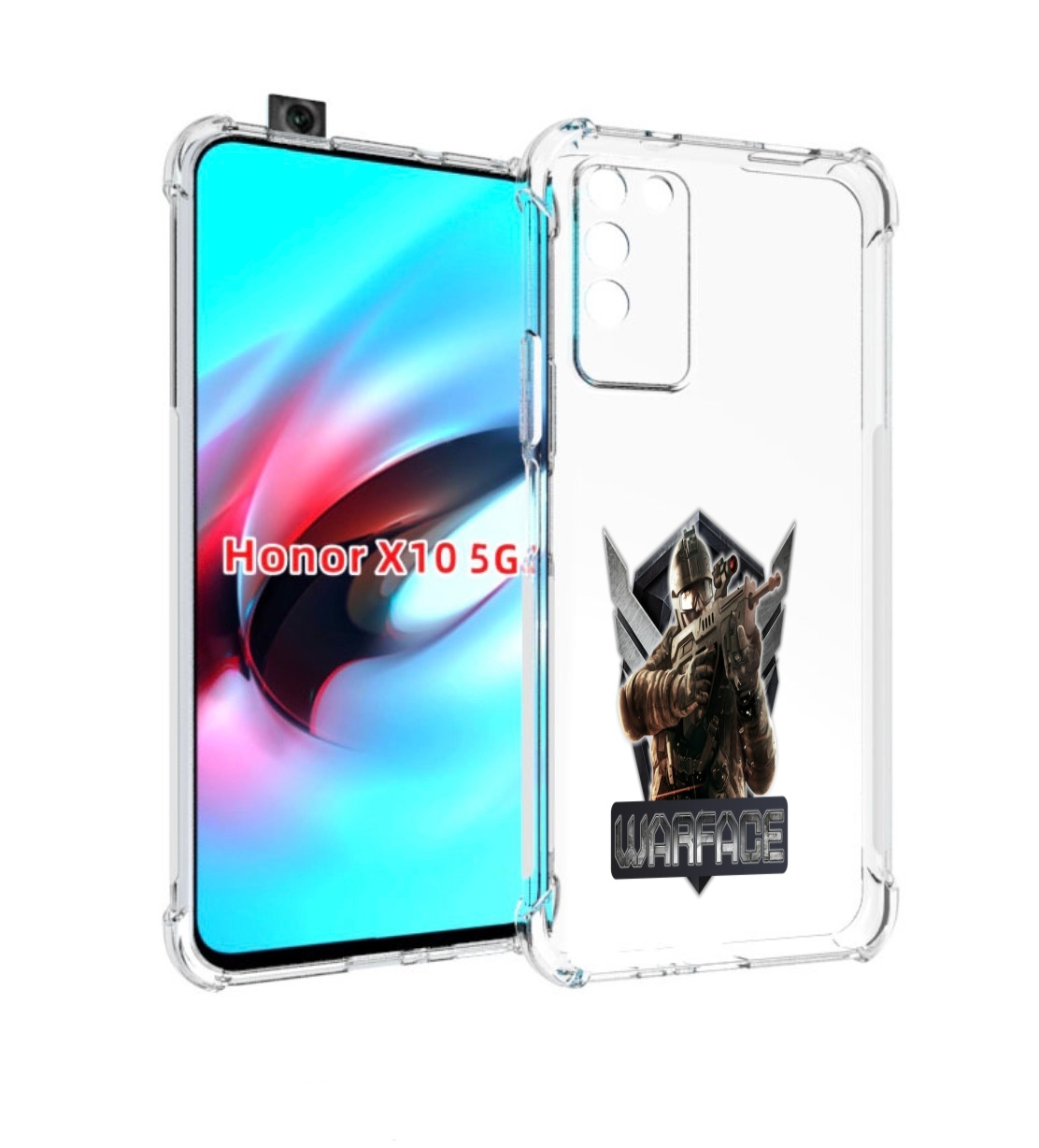 

Чехол MyPads игра про войну для Honor X10, Прозрачный, Tocco