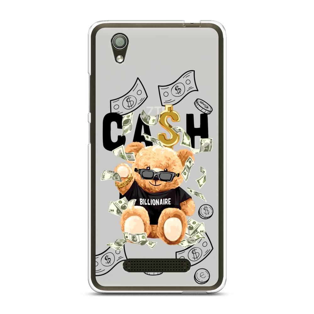 

Чехол на ZTE Blade X3 "Big cash", Черный;серый;бежевый, 130650-6