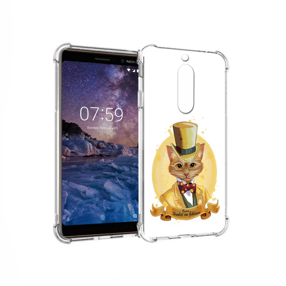 

Чехол MyPads Tocco для Nokia 7 кот юрист (PT95887.123.401), Прозрачный, Tocco