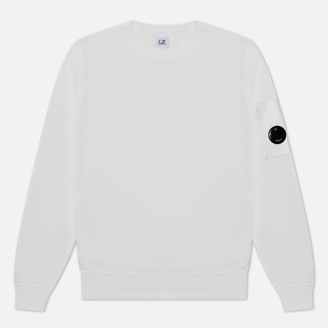 

Мужской свитер C.P. Company Cotton Crepe Crew Neck белый, Размер 54, Cotton Crepe Crew Neck