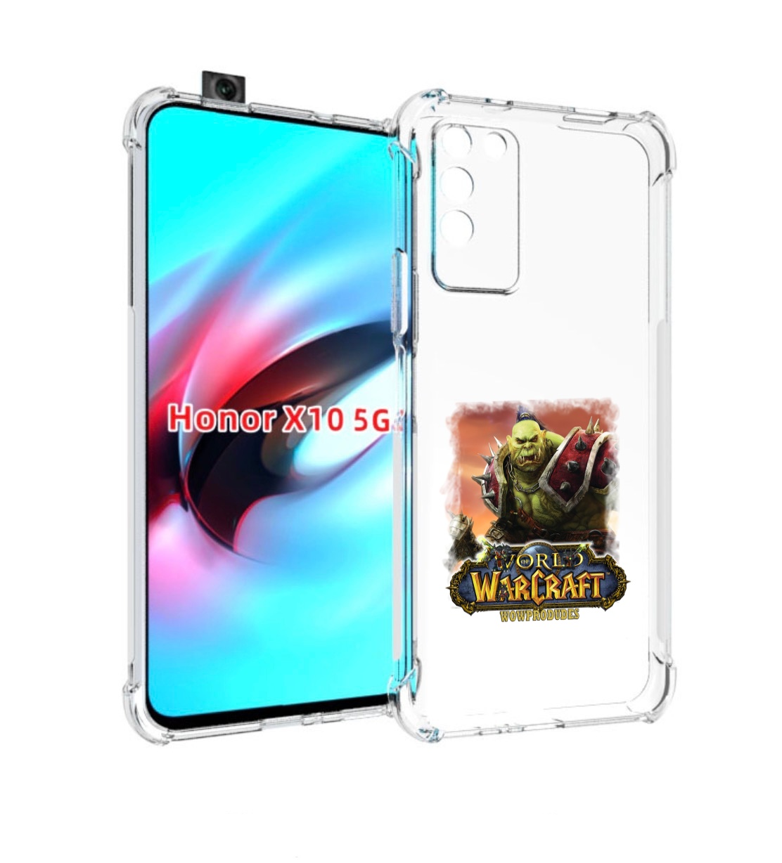 

Чехол MyPads Варкрафт для Honor X10, Прозрачный, Tocco