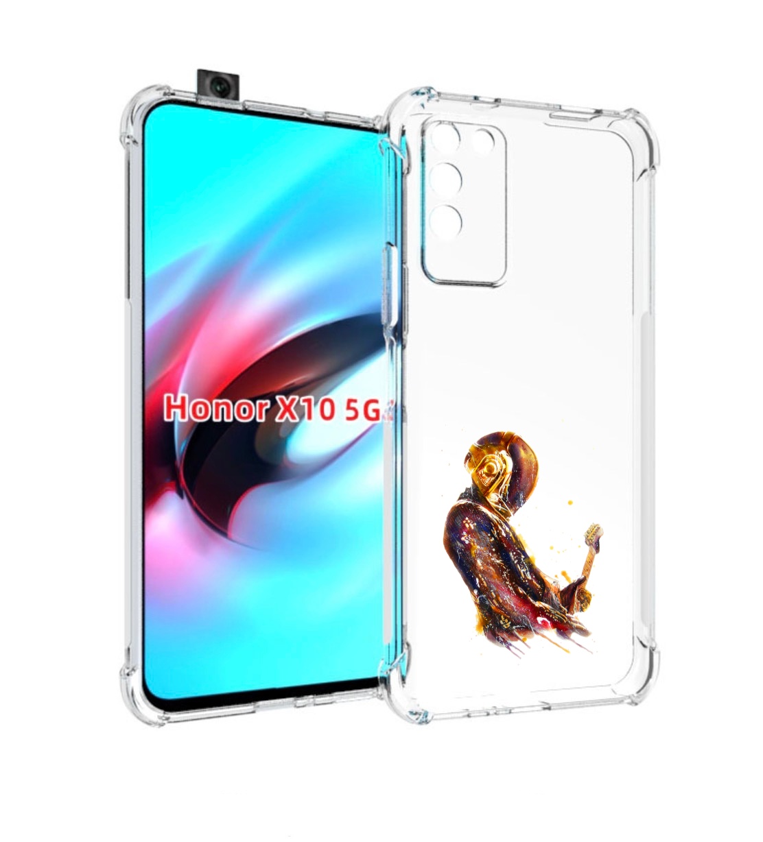 

Чехол MyPads космо-музыкант для Honor X10, Прозрачный, Tocco