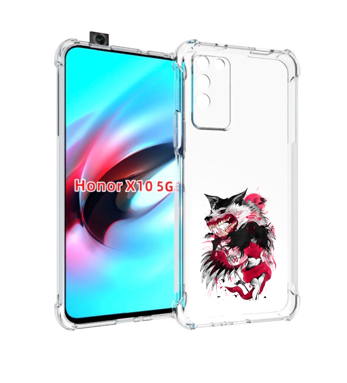 

Чехол MyPads красная шапочка для Honor X10, Прозрачный, Tocco