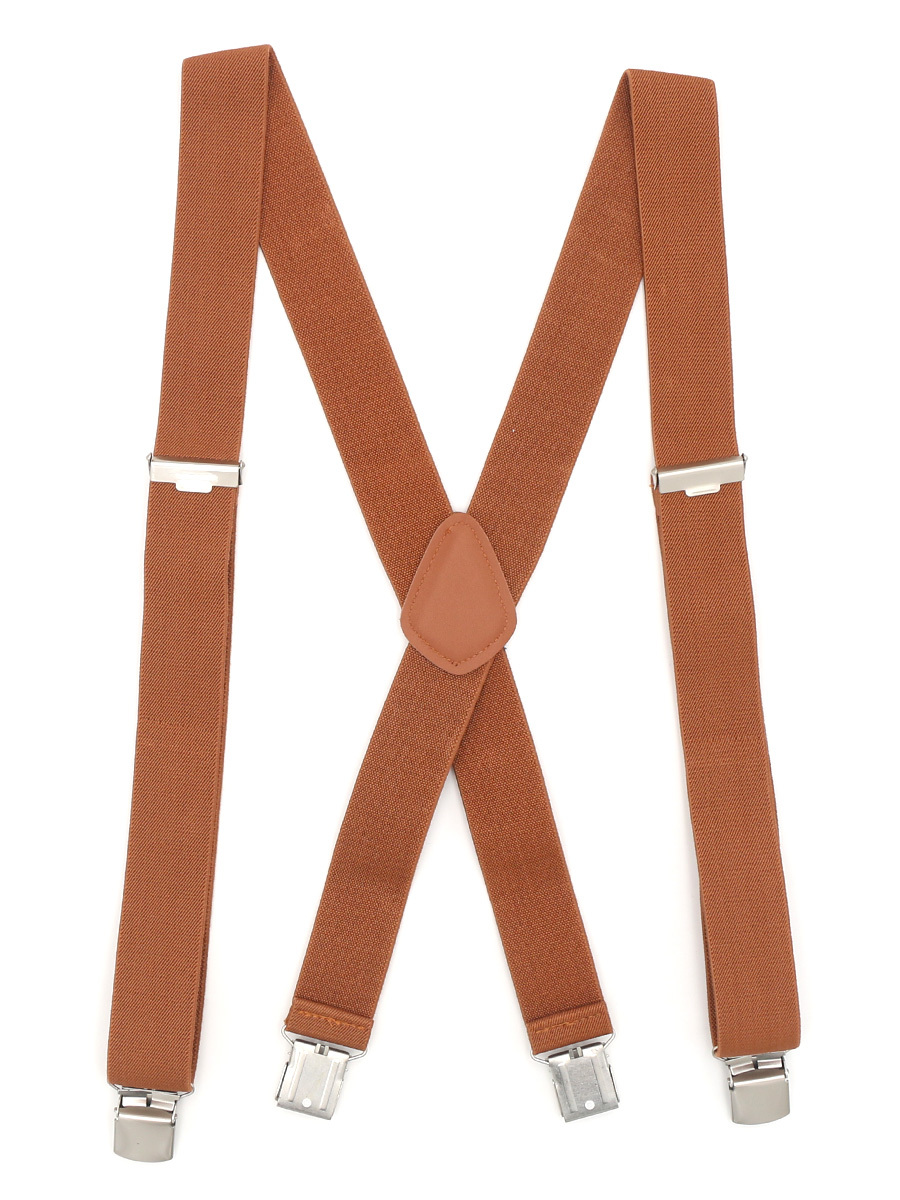 Подтяжки унисекс GENTLETEAM Suspenders-5 горчичные