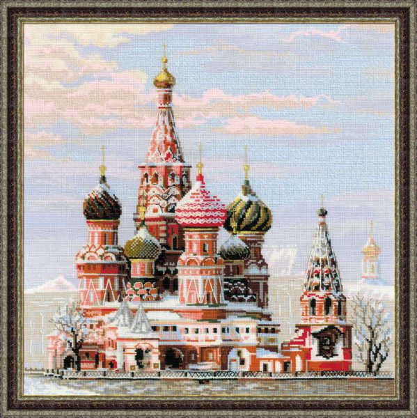 

Набор для вышивания РИОЛИС Москва, Собор Василия Блаженного 40х40 см, арт.1260