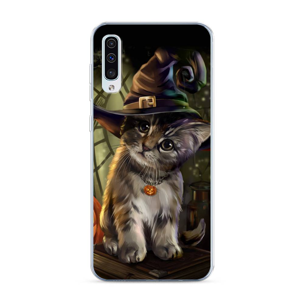 

Чехол Awog на Samsung Galaxy A30s/A50 "Кот на Хэллоуин", Разноцветный, 28850-2