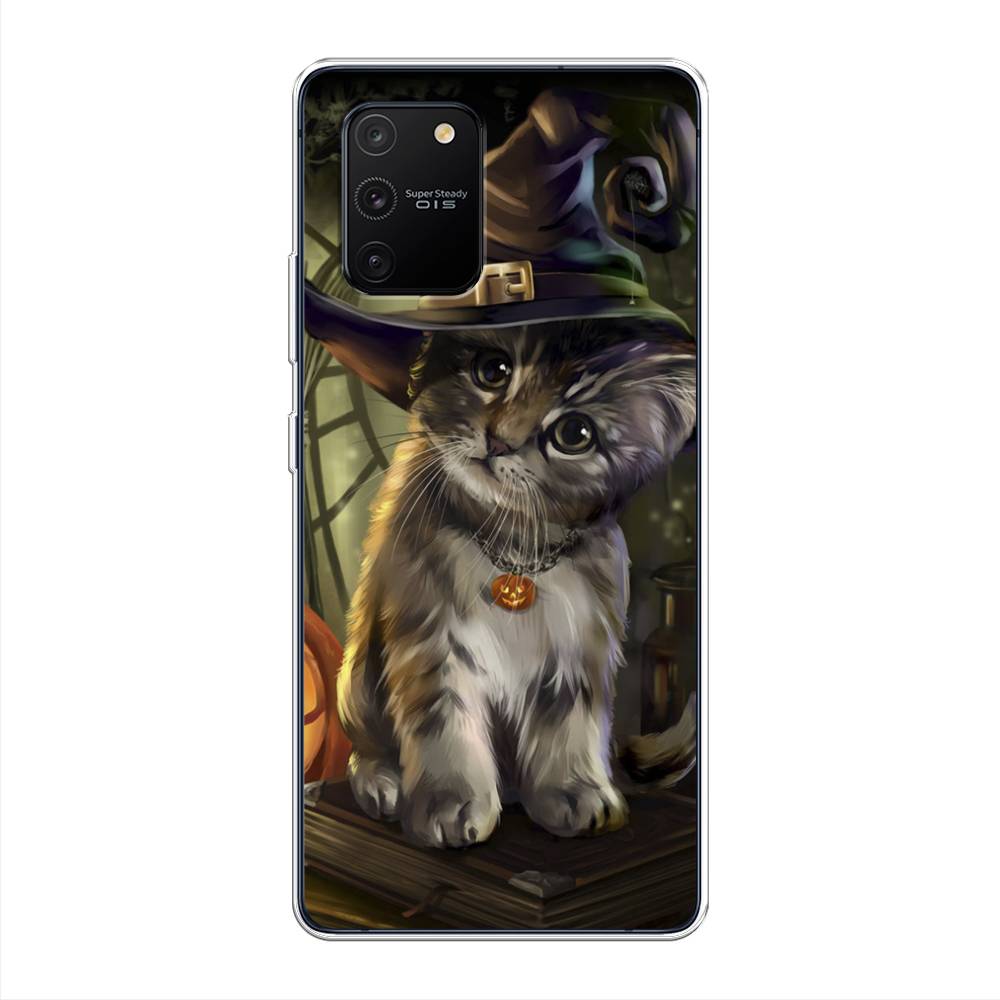 

Чехол Awog на Samsung Galaxy A91/S10 Lite "Кот на Хэллоуин", Разноцветный, 29950-2