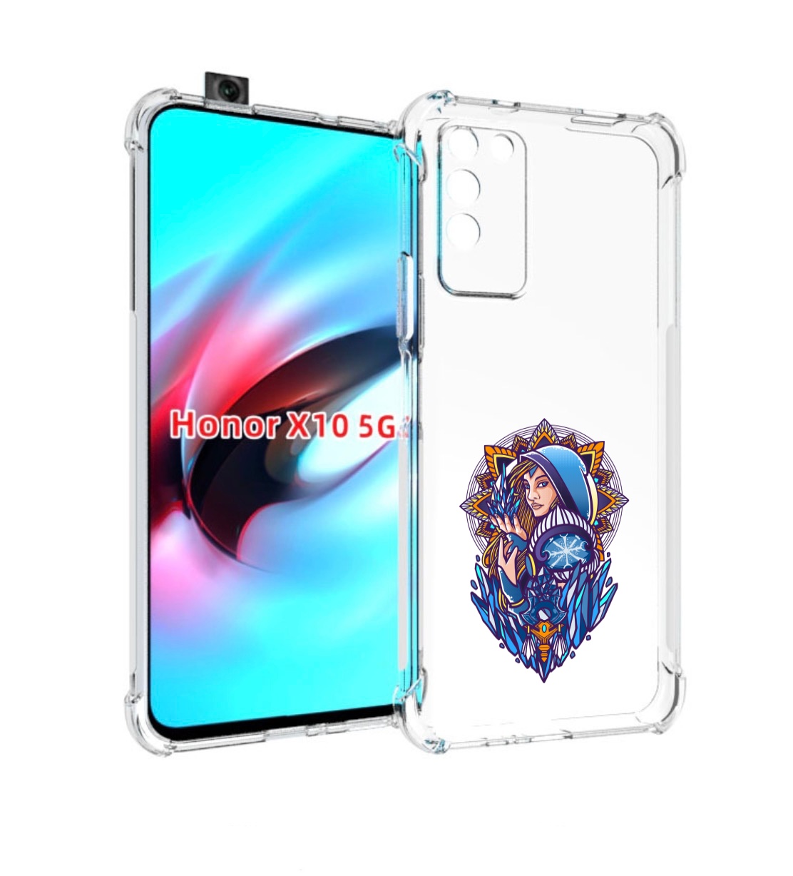 

Чехол MyPads кристал мейден дота 2 для Honor X10, Прозрачный, Tocco