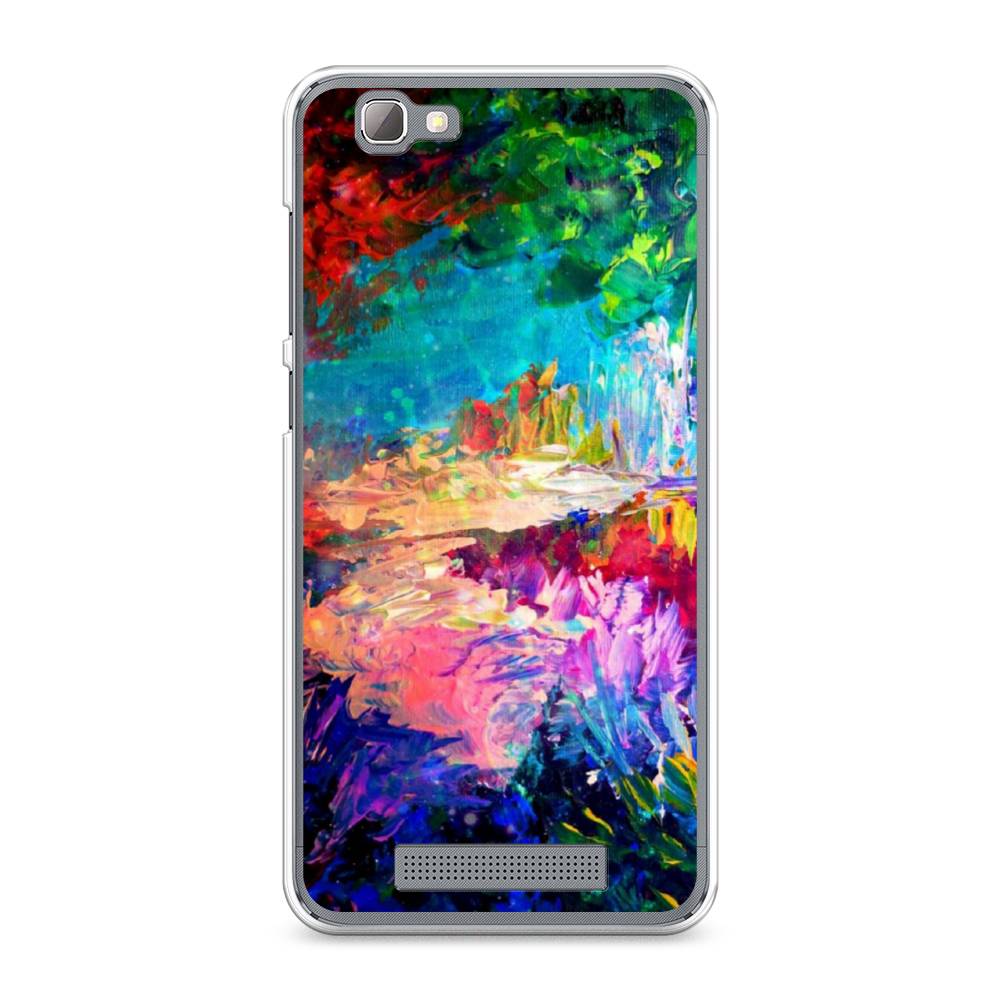 

Чехол на ZTE Blade A610 "Лес-гуашь", Синий;розовый;зеленый, 130950-4