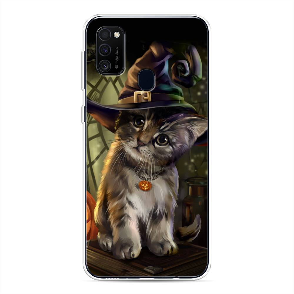 

Чехол Awog на Samsung Galaxy M30s/M21 "Кот на Хэллоуин", Разноцветный, 29850-2