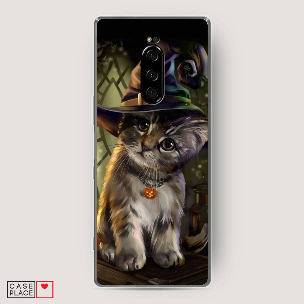 

Чехол Awog на Sony Xperia 1/XZ4 "Кот на Хэллоуин", Разноцветный, 54250-2