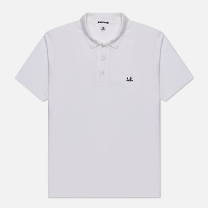 

Мужское поло C.P. Company 70/2 Mercerized Jersey Twisted Logo белый, Размер XXL, 70/2 Mercerized Jersey Twisted Logo