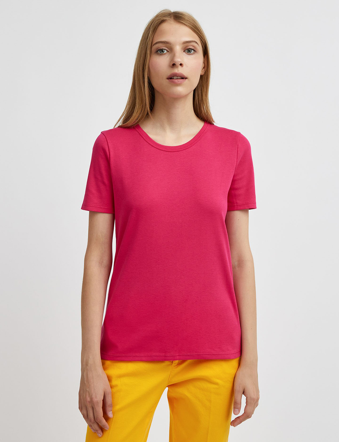 фото Футболка женская united colors of benetton 21a_3ga2e16a0 розовая xl