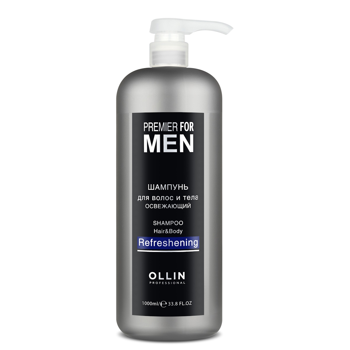 Шампунь Ollin Professional Premier For Men Shampoo Hair Body Refreshening 1000 мл mister dez eco cleaning антинакипин глубокая очистка 1000