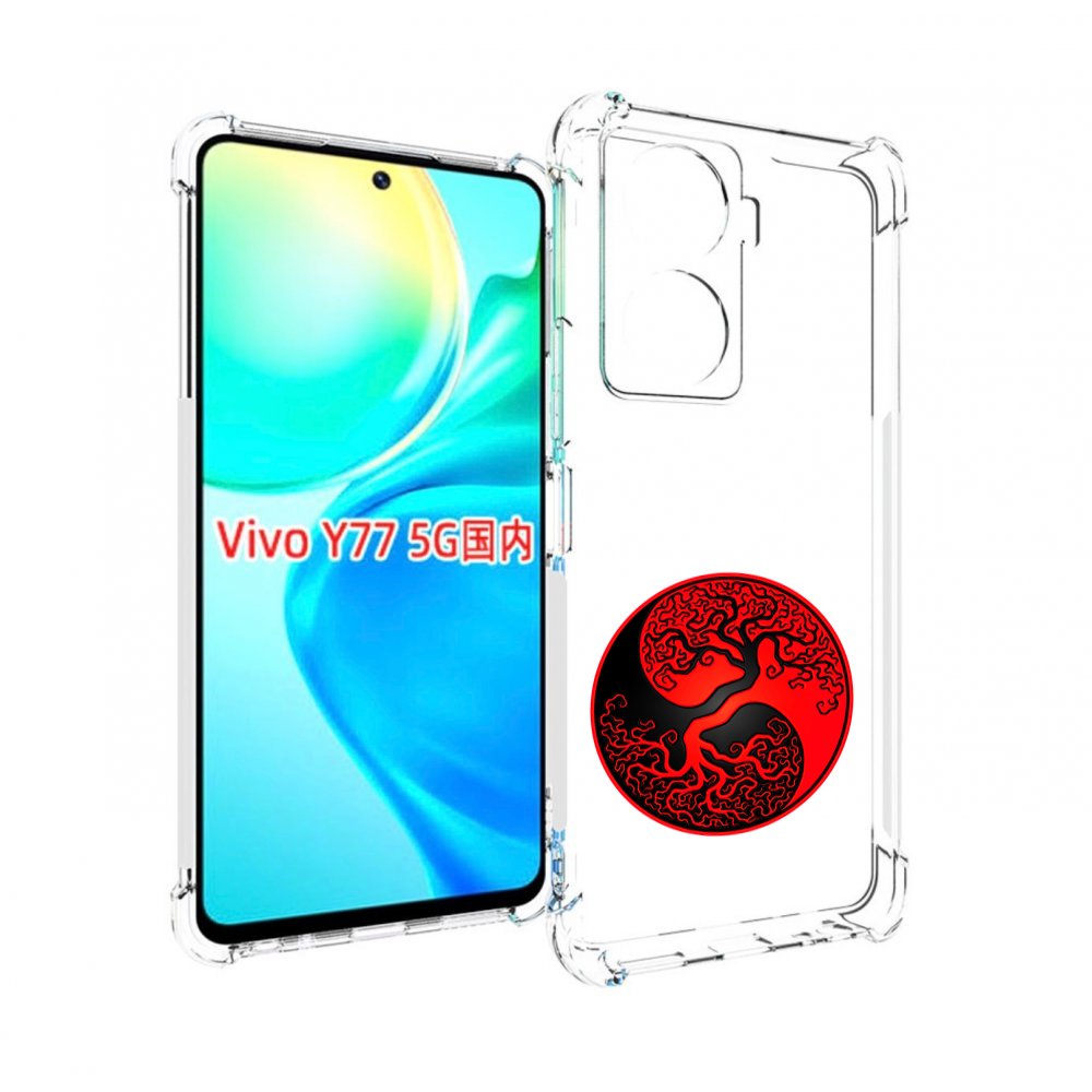 

Чехол MyPads инь янь дерево для Vivo Y77 5G, Прозрачный, Tocco