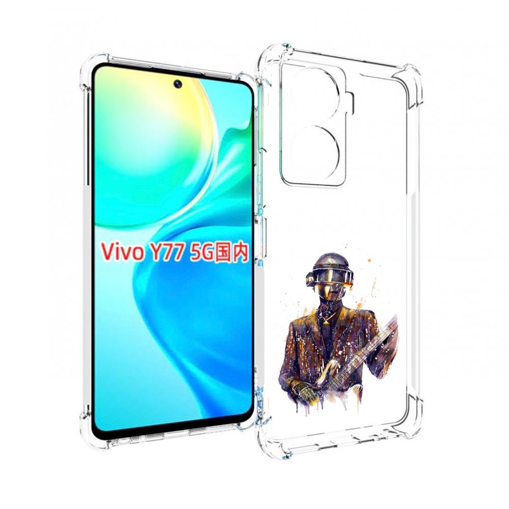 

Чехол MyPads космо-гитарист для Vivo Y77 5G, Прозрачный, Tocco