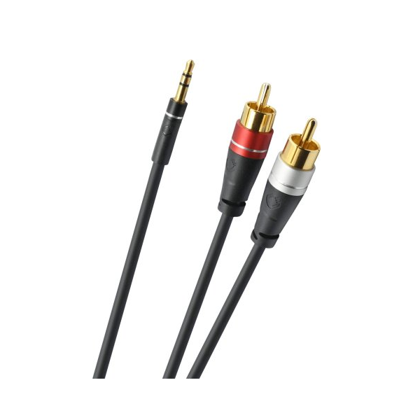 

Кабель акустический Oehlbach EXCELLENCE Select Audio Jack RCA Link 1м (D1C33190), Черный, EXCELLENCE Select Audio Jack RCA Link 1.0m