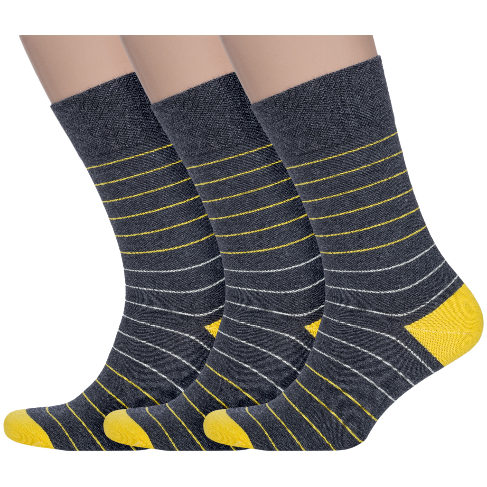 Комплект носков мужских АКОС 3-FM41010 разноцветных 29-31