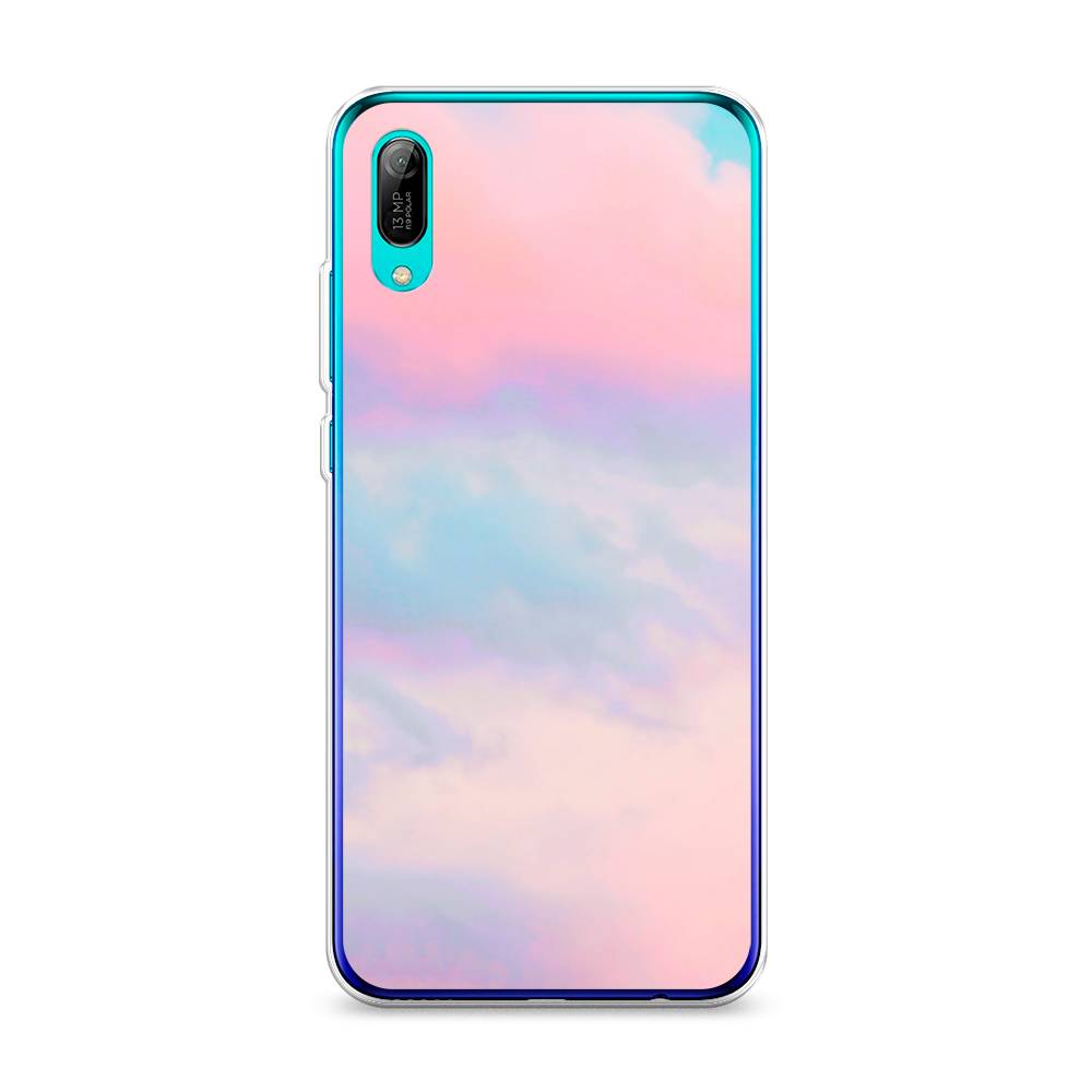 

Чехол Awog на Huawei Y6 Pro (Prime) 2019 "Розовые облака", Розовый;фиолетовый, 68150-3